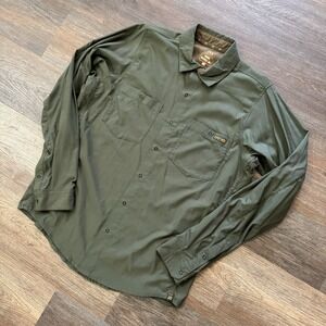 First Lite Ranger Snap Shirt Green Men's Sz M Hunting Casual‎